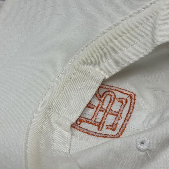 Tori Richard Baseball Hat Cap White Orange Embroidered Logo TR Adjustable - Picture 8 of 8